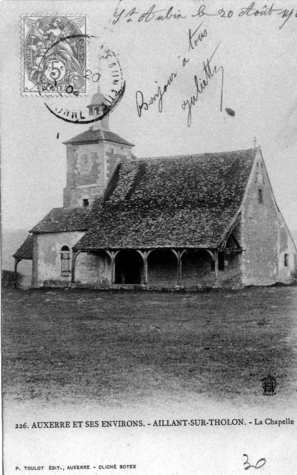 La Chapelle Sainte Anne Montholon (89)